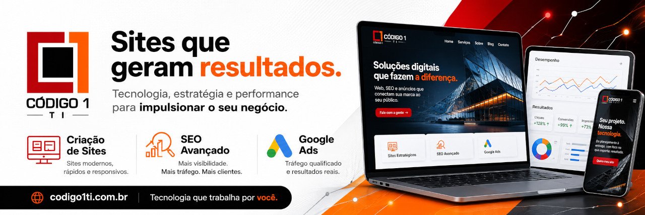 Código 1 TI Criação de Sites